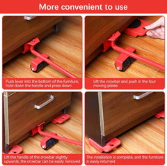 Furniture Lifter Easy Moving Sliders 5 Packs Mover Tool Set