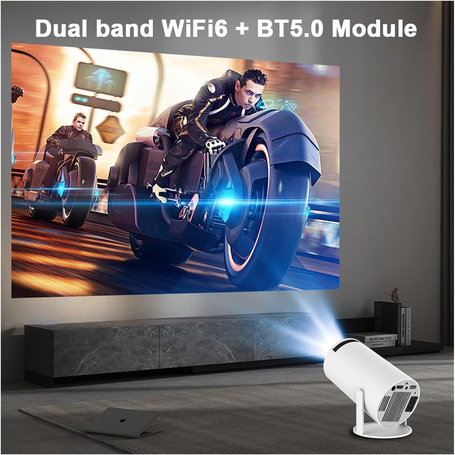 WiFi6 Mini Bluetooth Smartphone Projector