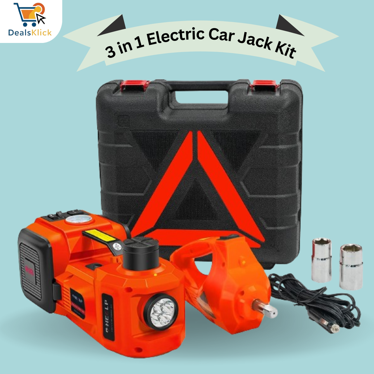 3 in 1 electric car jack kit