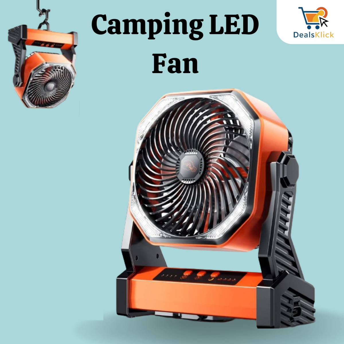 Portable Camping Fan Rechargeable