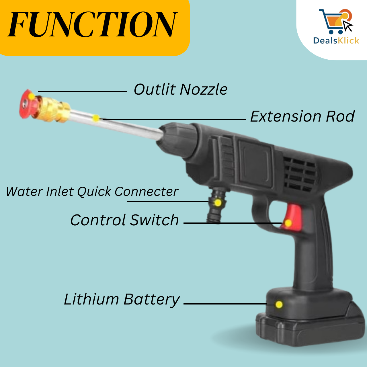 68V High Pressure Car Washer Spray Water Gun